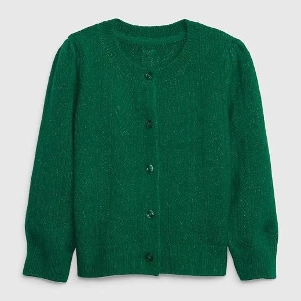 Gap kids girls green cardigan Zise XS-4-5